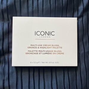 Iconic London Multi-Use Cream Blush, Bronze &
Highlight Cream Palette